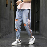 Multi-pocket jogger cargo pants elastic