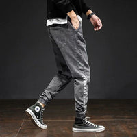 Multi-pocket jogger cargo pants elastic