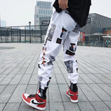 Hip hop Pants with Print Streetwear