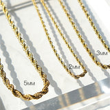 Twisted Minimalist Chain Necklaces