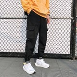 Black Hip Hop Casual Streetwear Pants