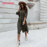 Long Sleeve Dress Slim Casual