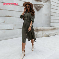 Long Sleeve Dress Slim Casual