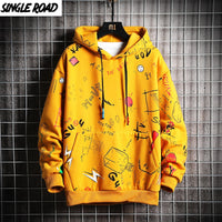 SingleRoad Men's Hoodies Men Streetwear Oversized